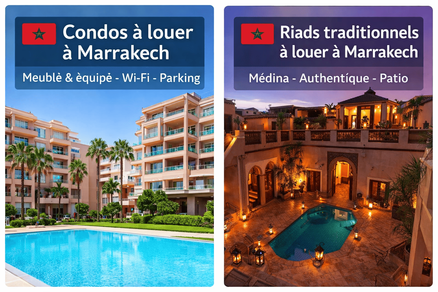 Condos / Riad à louer